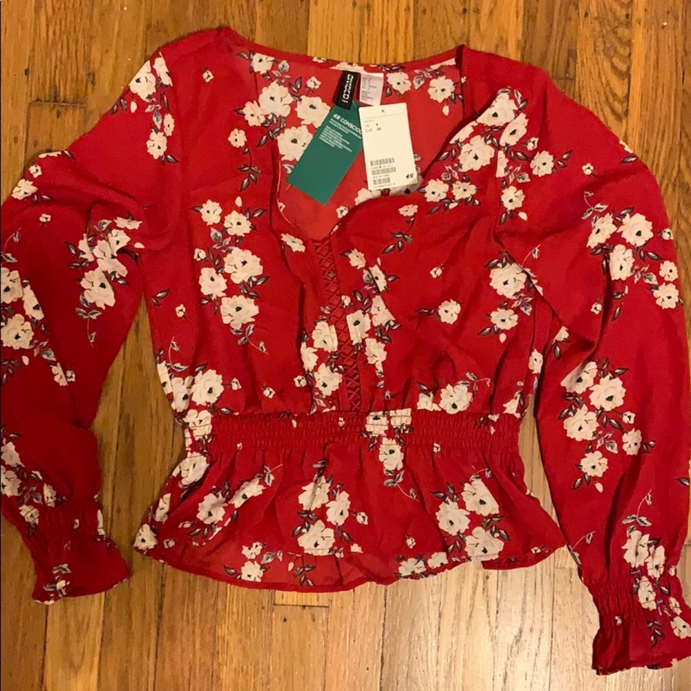H & M patterned blouse - NWT!